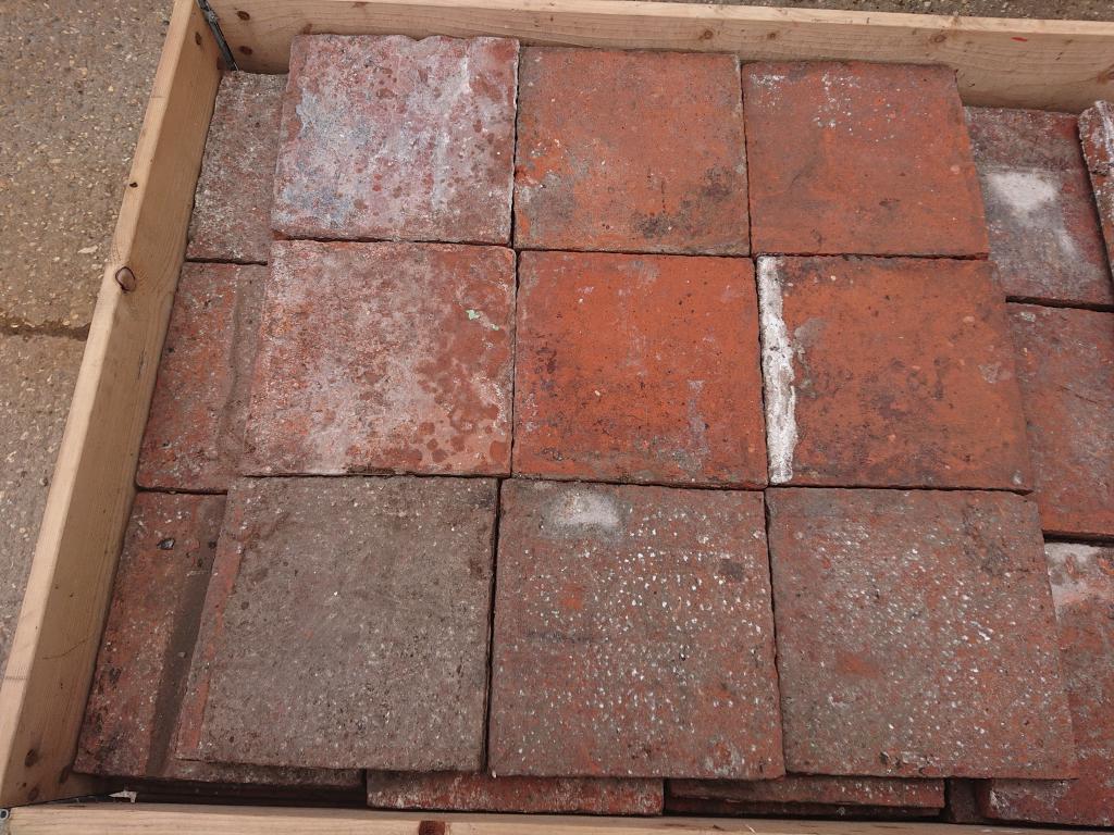 <p>Reclaimed floor tiles 9 1/4 " square</p><p>500 avaiable